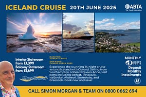 Duration: 14 Night Cruise Ship Name: Cunard Queen Anne