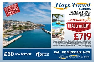 Duration: 7 nights Board Basis: Bed and Breakfast